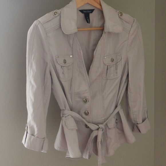 White House Black Market Jackets & Blazers - White House Black Market WHBM Utility Jacket Ties